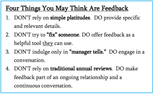 This Isn’t Feedback: Telling Isn’t Trust-Building This Isn’t Feedback: Telling Isn’t Trust-Building