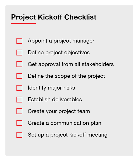 The 9-Step Checklist for Kickass Project Kickoffs
