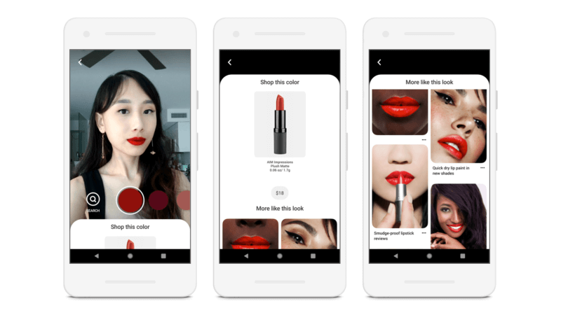 Pinterest debuts AR feature that lets users try on lipstick before buying