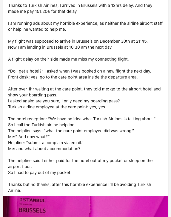 How I Got A 44.57% Click-Through Rate On An Airline Complain Ad
