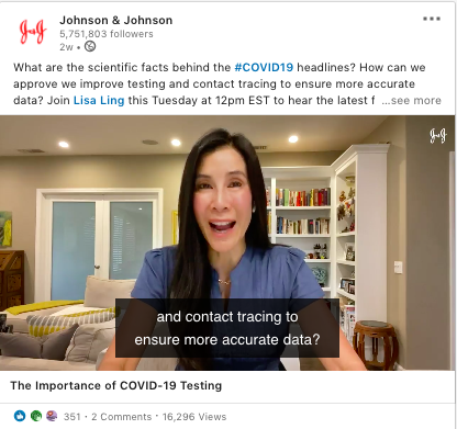 Trend: 5 Companies Using LinkedIn Video to Advance Goals During the Pandemic Trend: 5 Companies Using LinkedIn Video to Advance Goals During the Pandemic