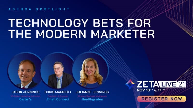 The future of marketing starts now. Join Zeta Live November 16-17th, 2021