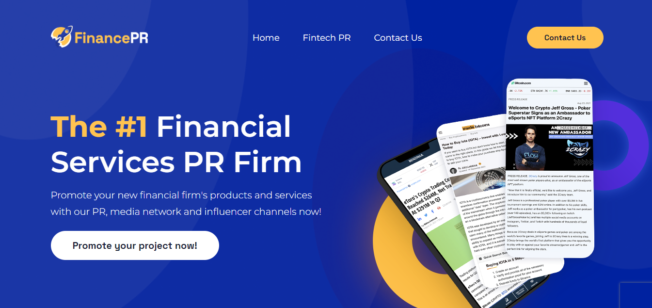 Best Fintech PR Agencies  and  Services : Top Firms to Boost your Fintech Business
