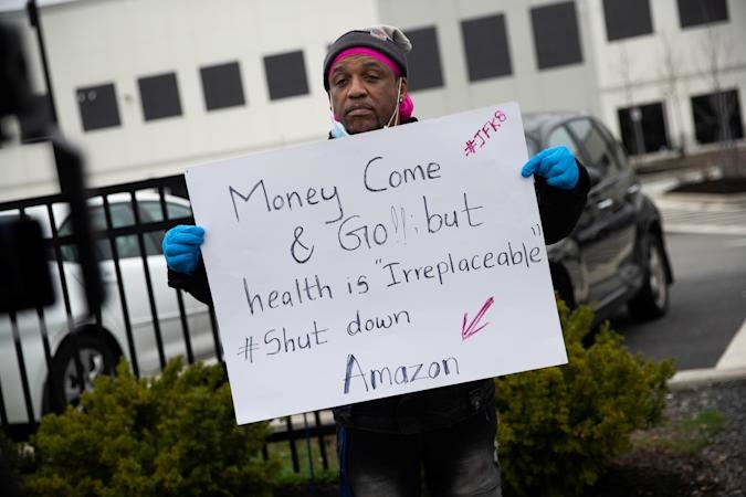 Amazon workers in New York accuse the company of retaliatory firings