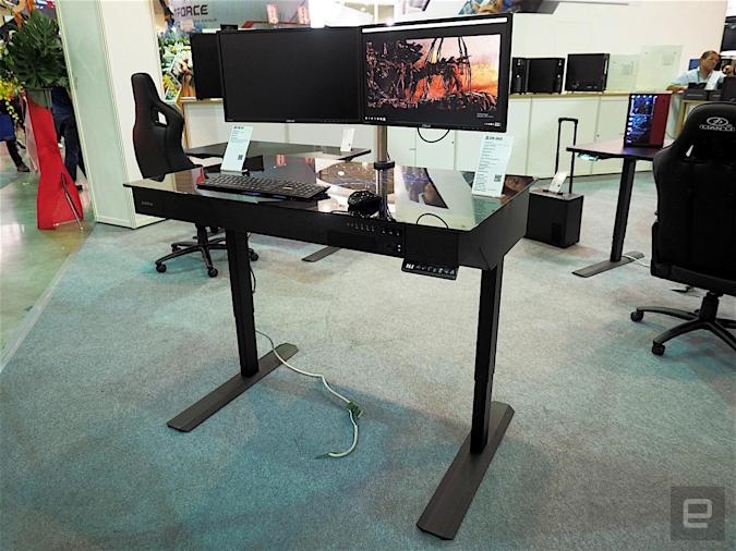 Lumina is working on a smart standing desk that has a built-in display