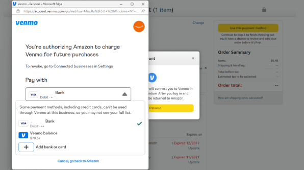 Here’s how to use Venmo to buy stuff on Amazon