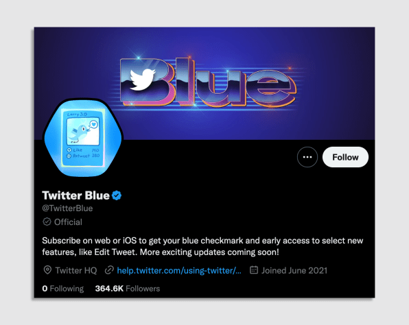 Elon Musk’s new Twitter Blue logo is perfectly awful
