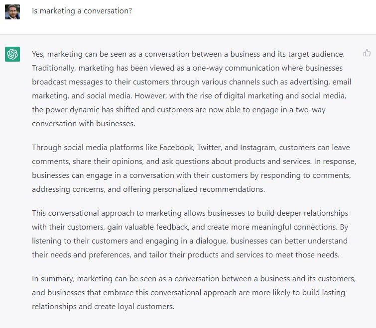 Going back to basics: Marketing as a conversation