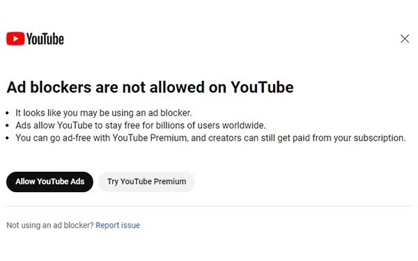 YouTube Restricts Content For Viewers Using Ad-Blocking Tools In New Experiment