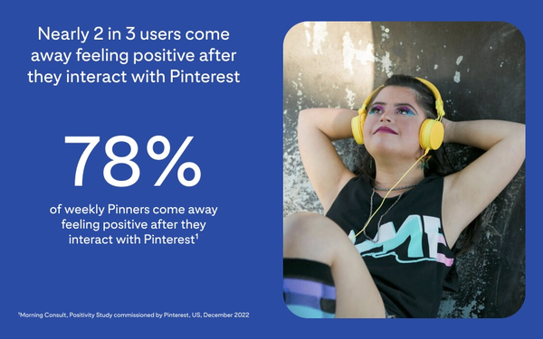 Pinterest Reports Positivity As Key Driver In Consumer Action