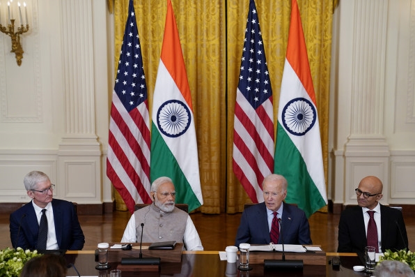 The CEOs of Apple, Microsoft, and Google met with Biden and Modi. Here’s what they talked about