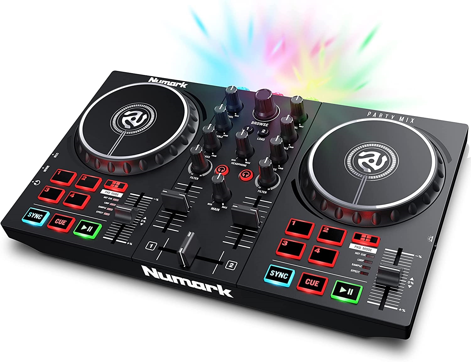 Numark Party Mix II no Laptop DJ Controller