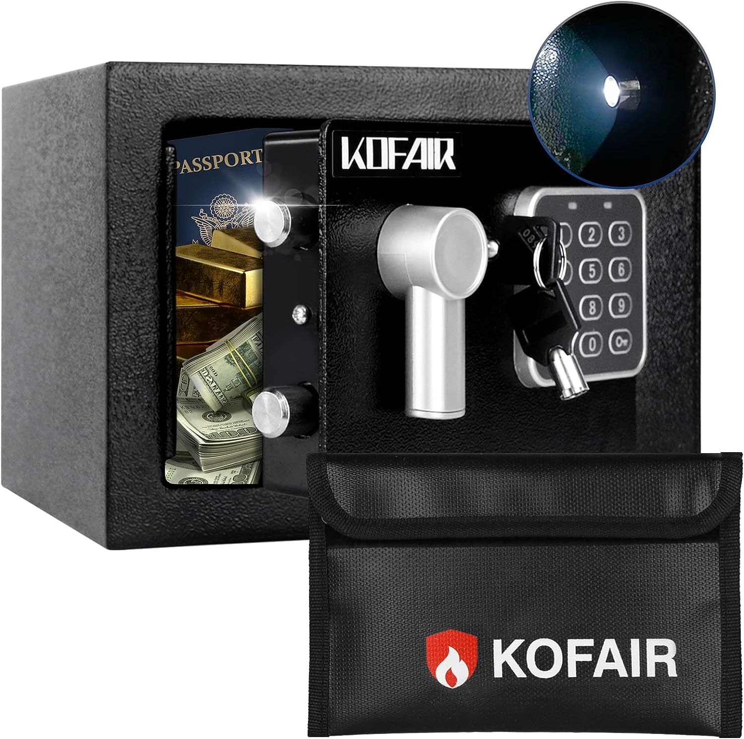 KOFAIR Small Personal Safe Box