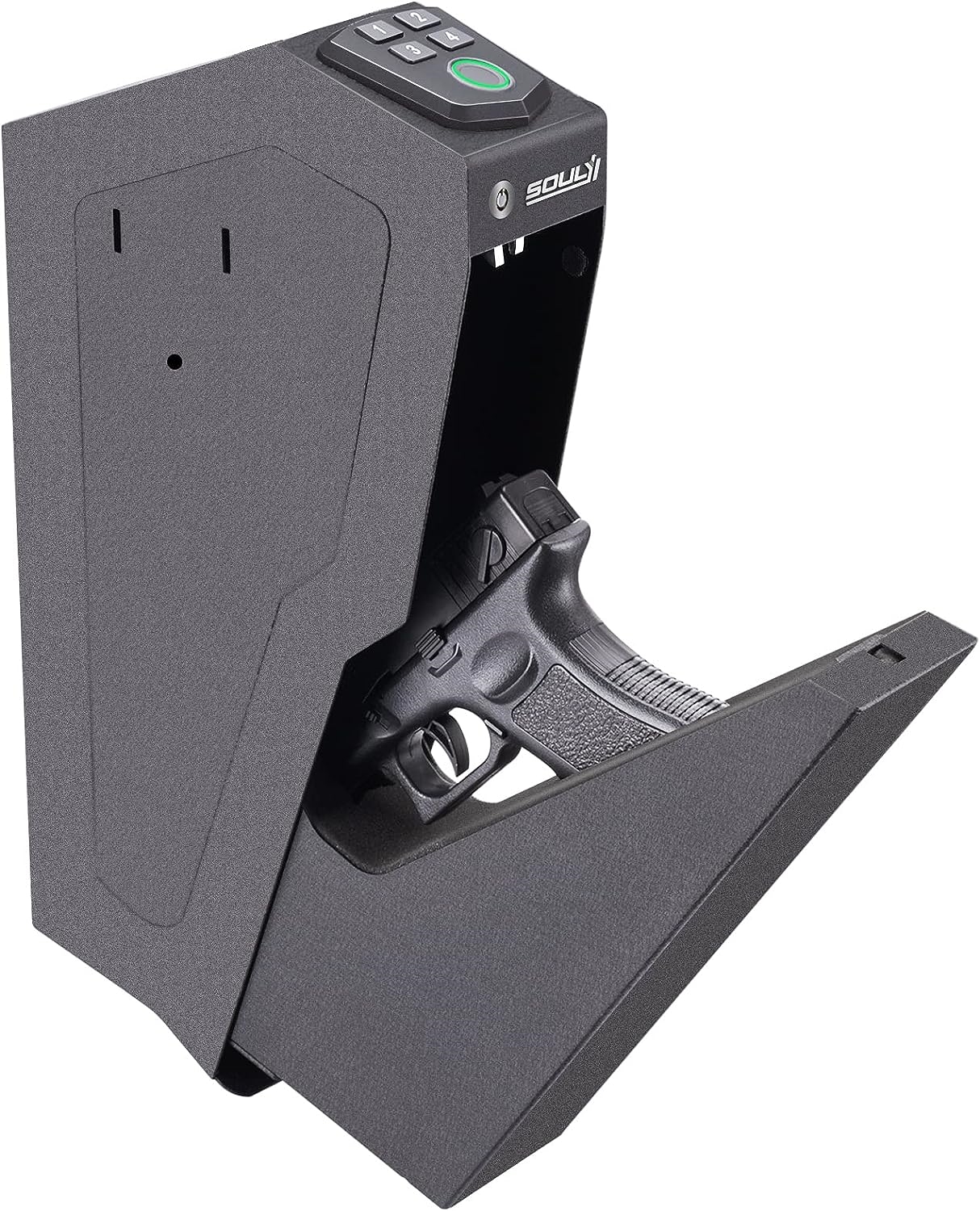 SOULYI Mounted Biometric Gun Safe