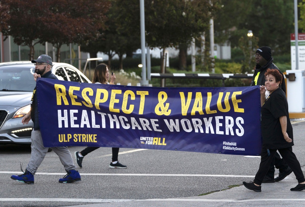 75,000 Kaiser Permanente healthcare workers are on strike in multiple states