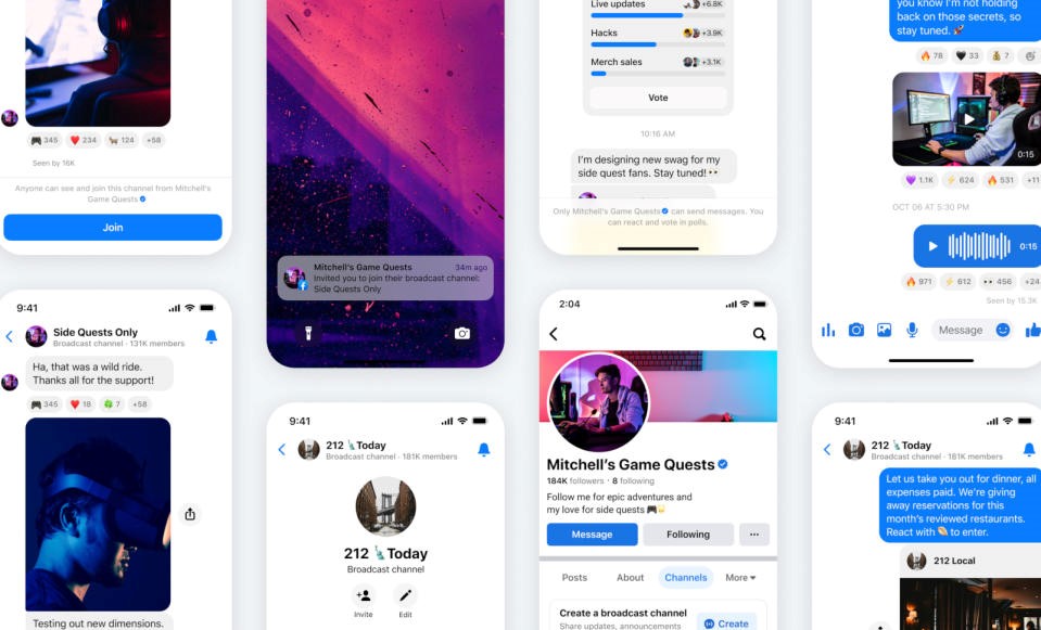 Meta brings Instagram's broadcast channels to Facebook and Messenger