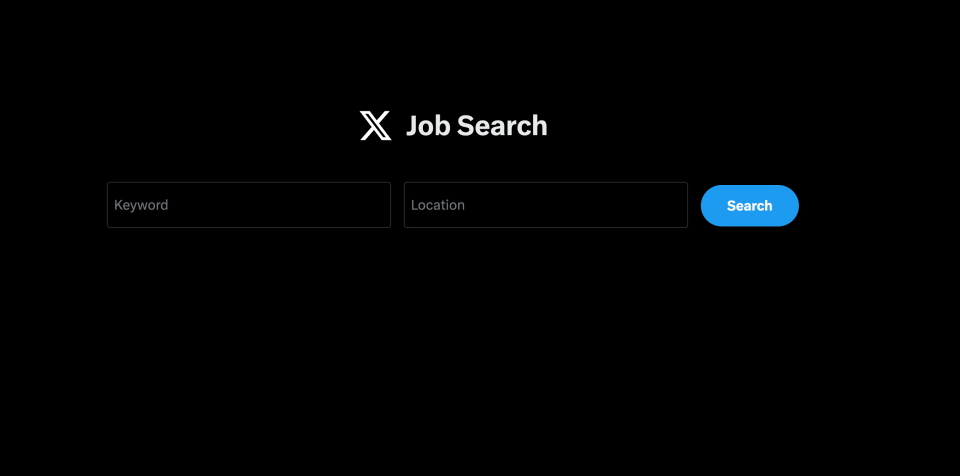 X’s job search tool is now live on the web