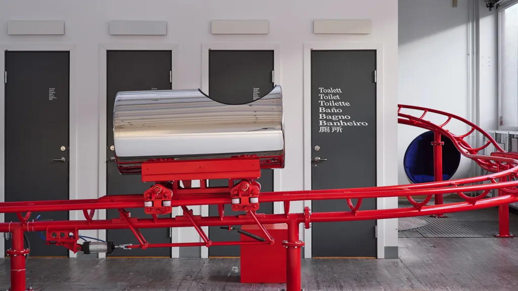 Think your office is fun? This Swedish studio has a fully-functioning indoor roller coaster Think your office is fun? This Swedish studio has a fully-functioning indoor roller coaster