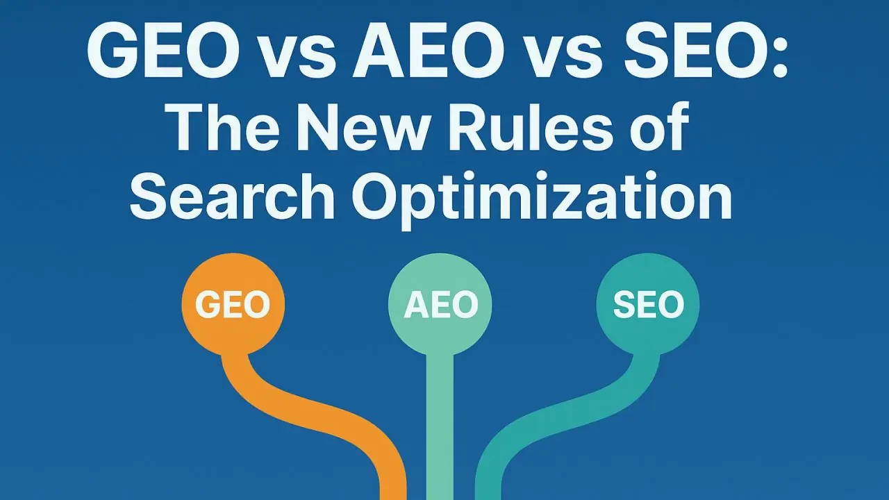 GEO vs AEO vs SEO: What’s the Difference and How to Optimize for All Three GEO vs AEO vs SEO: What’s the Difference and How to Optimize for All Three