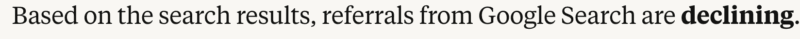 Google says web traffic isn’t declining. Google Gemini and five other LLMs disagree.