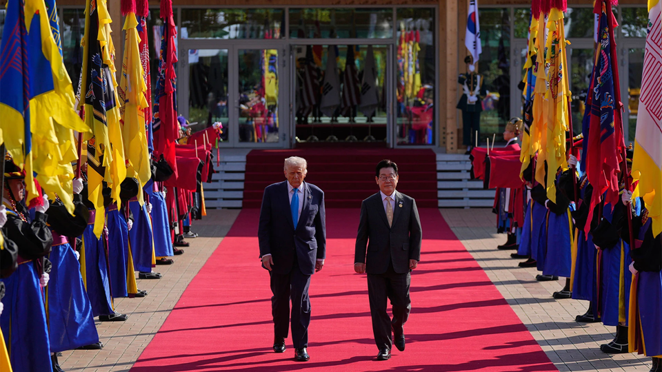 Trump visits South Korea to advance trade talks and a $350 billion investment in the U.S. Trump visits South Korea to advance trade talks and a $350 billion investment in the U.S.