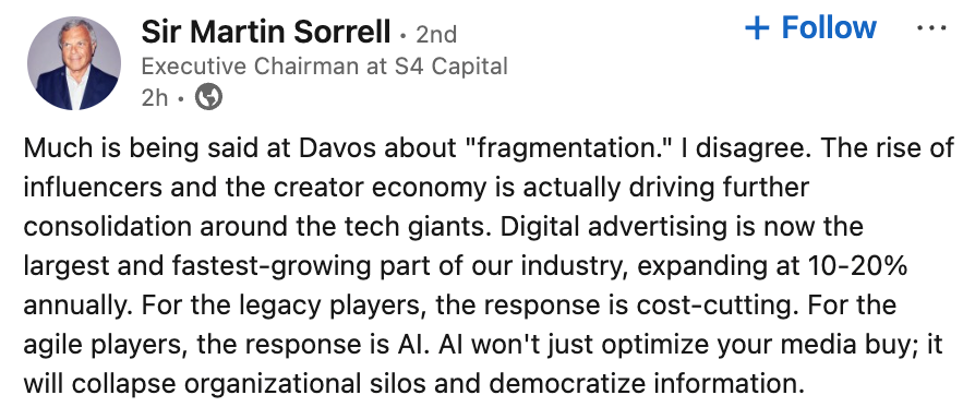 Ad Industry Descends On Davos