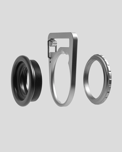 This genius clamp instantly transforms your tote into a crossbody bag