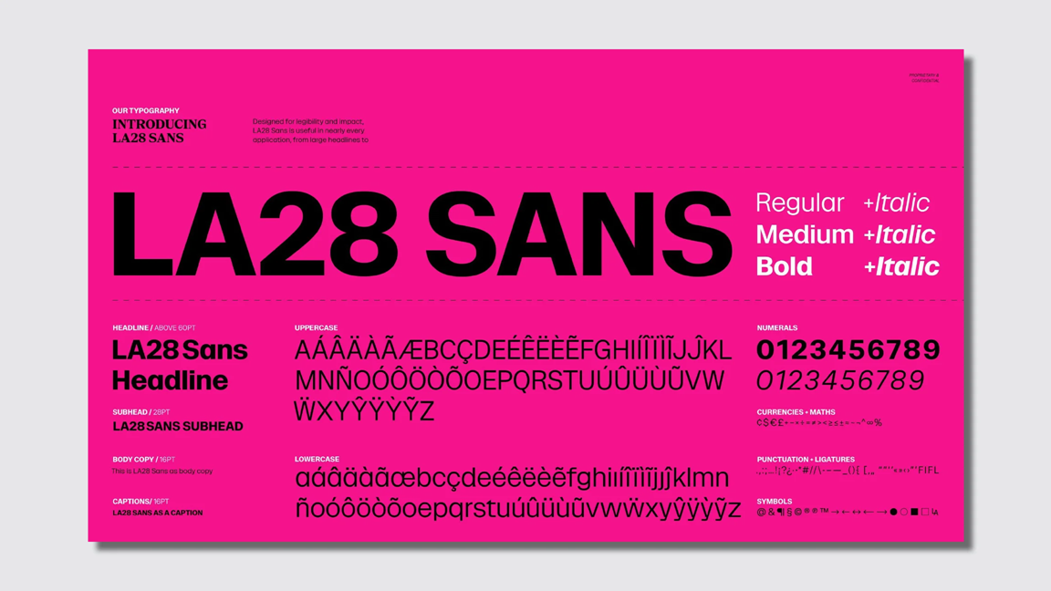 The LA28 typography is made of 4 custom fonts | DeviceDaily.com The LA28 typography is made of 4 custom fonts | DeviceDaily.com