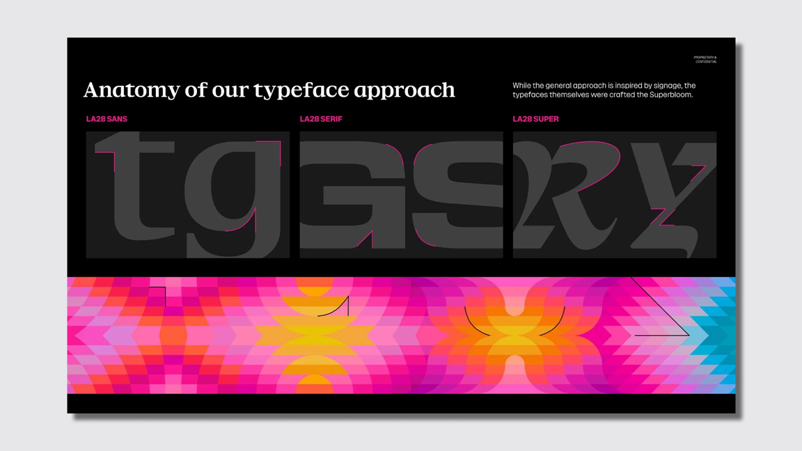 The LA28 typography is made of 4 custom fonts | DeviceDaily.com The LA28 typography is made of 4 custom fonts | DeviceDaily.com