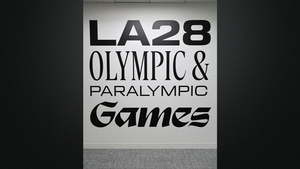 The LA28 typography is made of 4 custom fonts | DeviceDaily.com The LA28 typography is made of 4 custom fonts | DeviceDaily.com