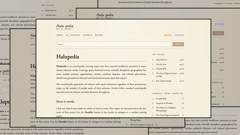 Somebody made a Wikipedia clone entirely hallucinated by AI. You can browse it here | DeviceDaily.com Somebody made a Wikipedia clone entirely hallucinated by AI. You can browse it here | DeviceDaily.com